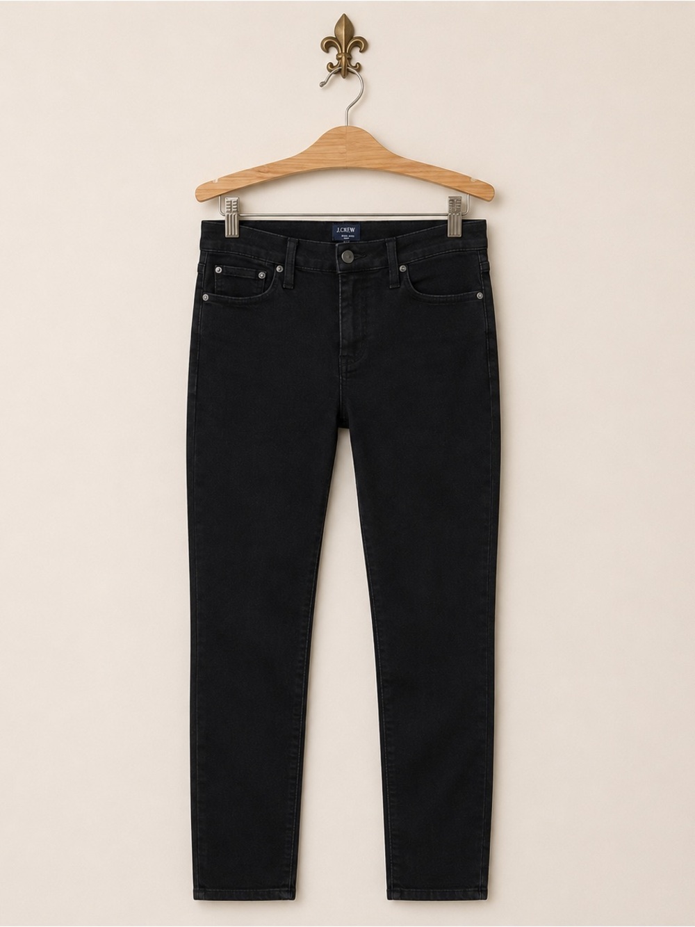 J Crew black 9” high rise skinny stretch jeans 27